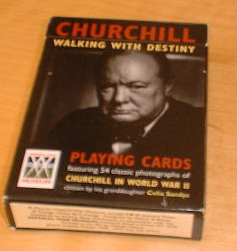 churchill playing cards